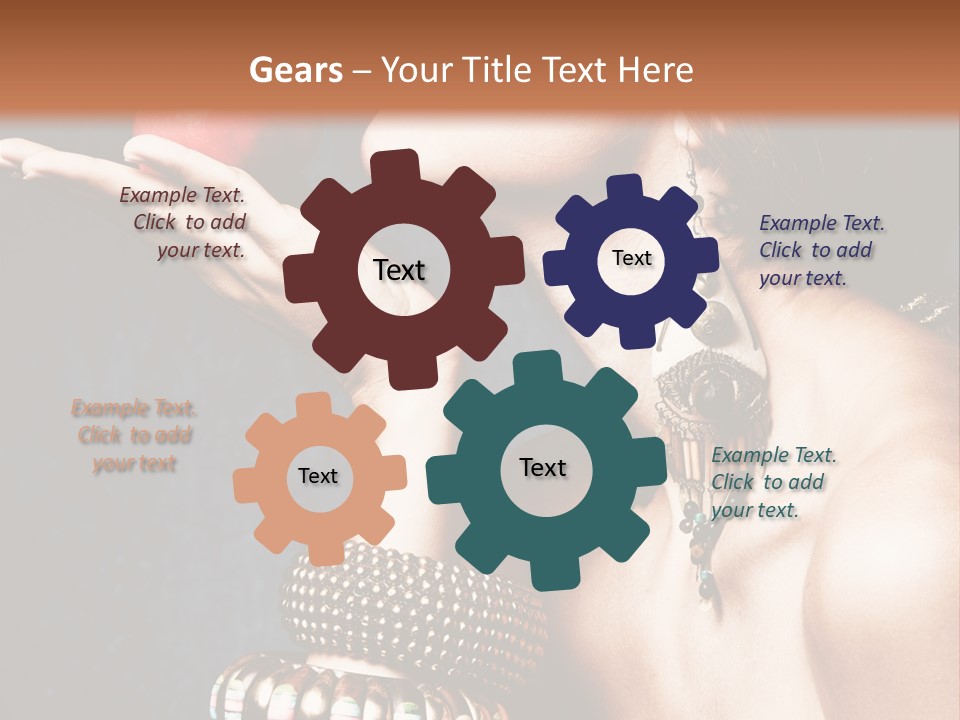 Vertical Hold Bracelets PowerPoint Template