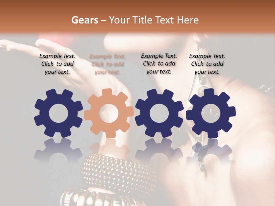 Vertical Hold Bracelets PowerPoint Template