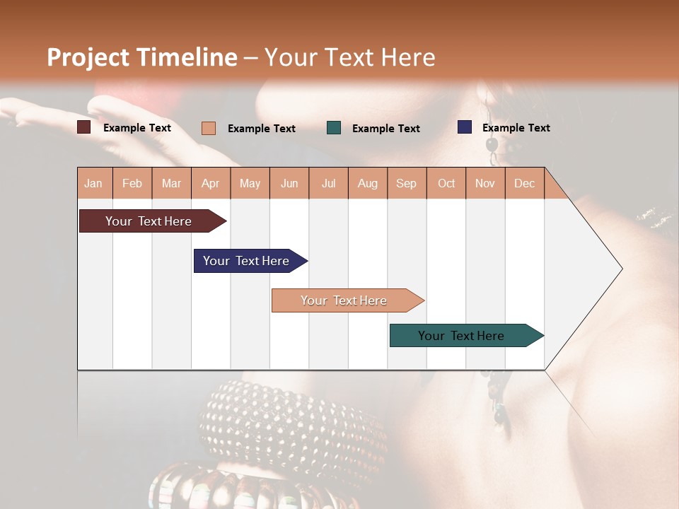 Vertical Hold Bracelets PowerPoint Template