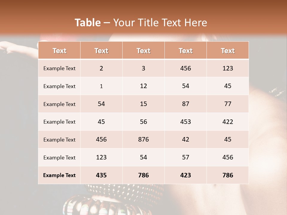 Vertical Hold Bracelets PowerPoint Template