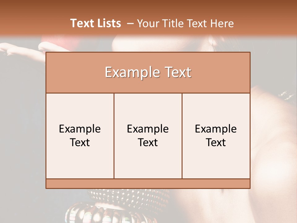 Vertical Hold Bracelets PowerPoint Template