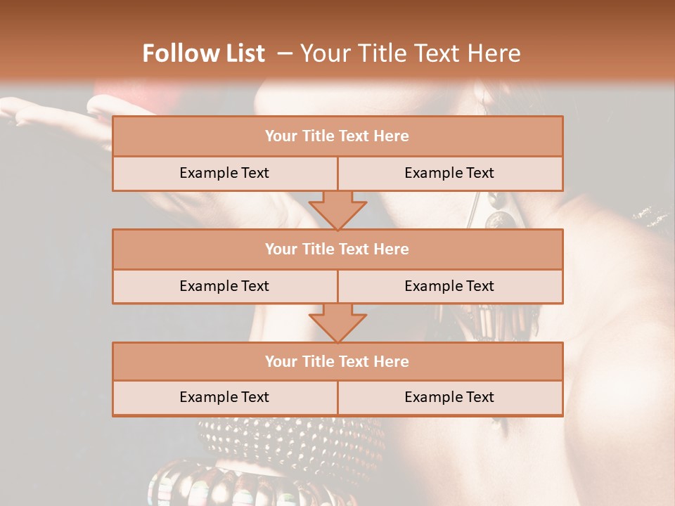 Vertical Hold Bracelets PowerPoint Template