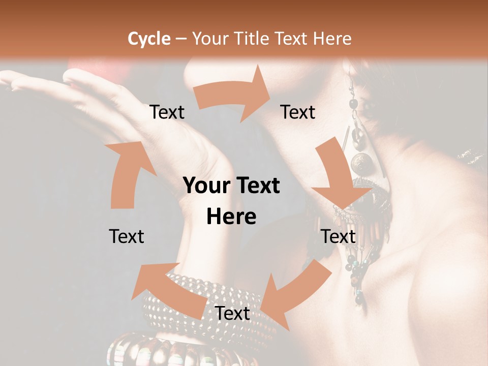 Vertical Hold Bracelets PowerPoint Template