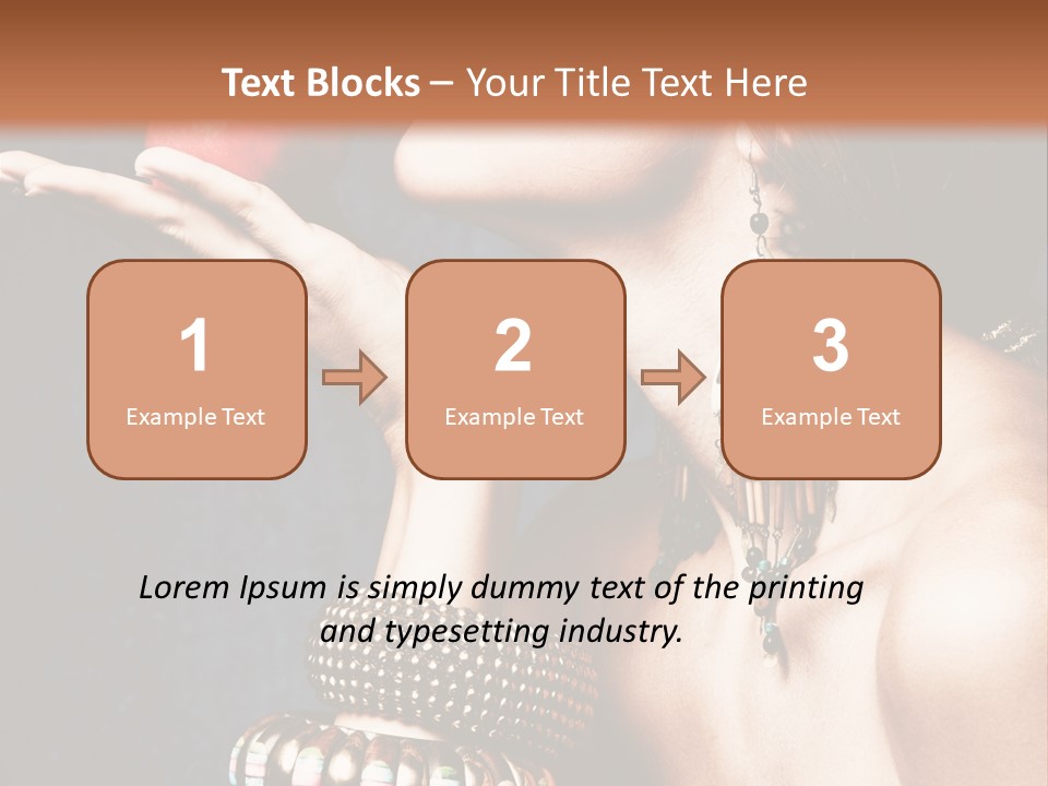 Vertical Hold Bracelets PowerPoint Template