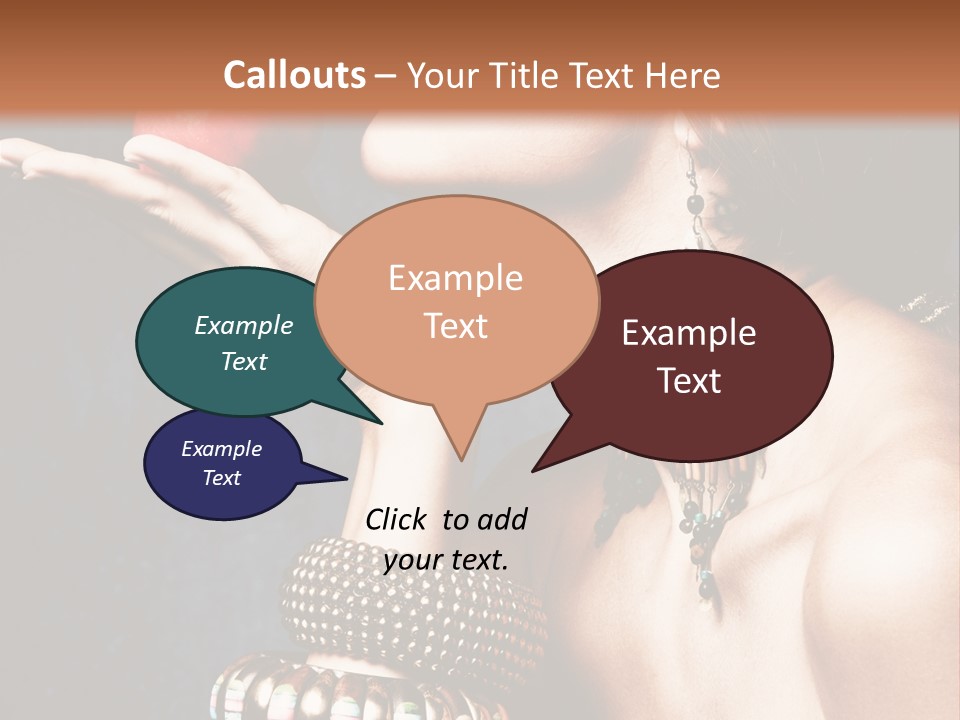 Vertical Hold Bracelets PowerPoint Template