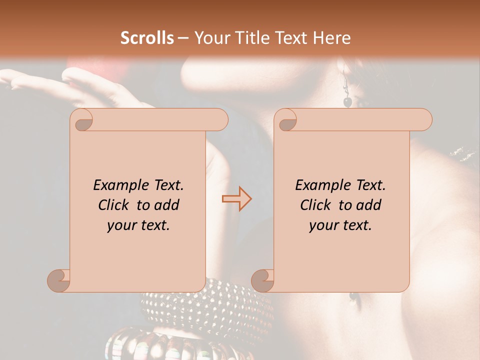Vertical Hold Bracelets PowerPoint Template