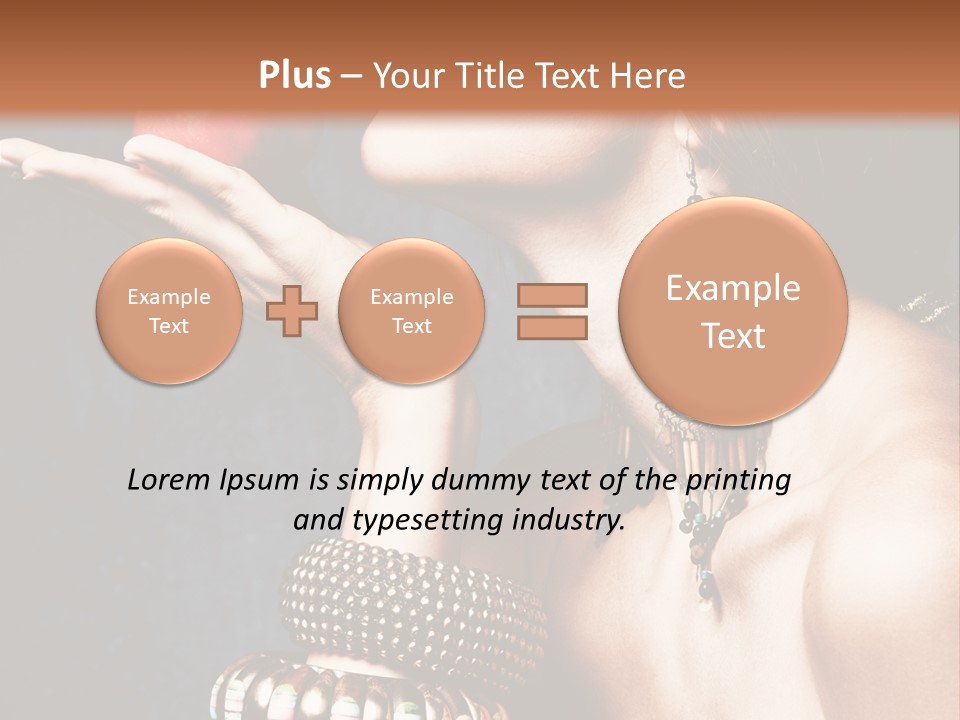 Vertical Hold Bracelets PowerPoint Template