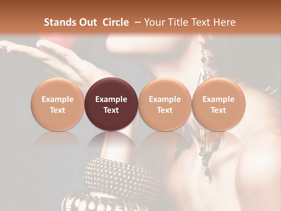 Vertical Hold Bracelets PowerPoint Template