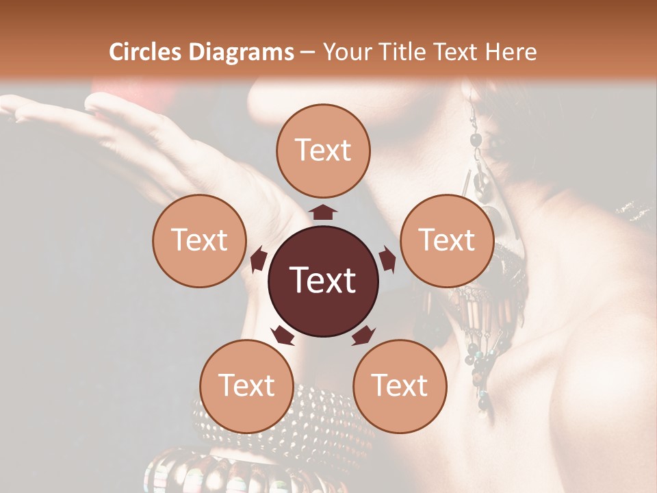 Vertical Hold Bracelets PowerPoint Template