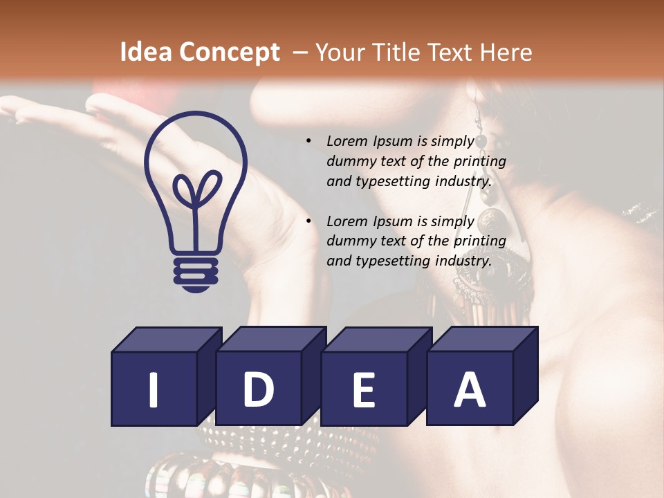 Vertical Hold Bracelets PowerPoint Template