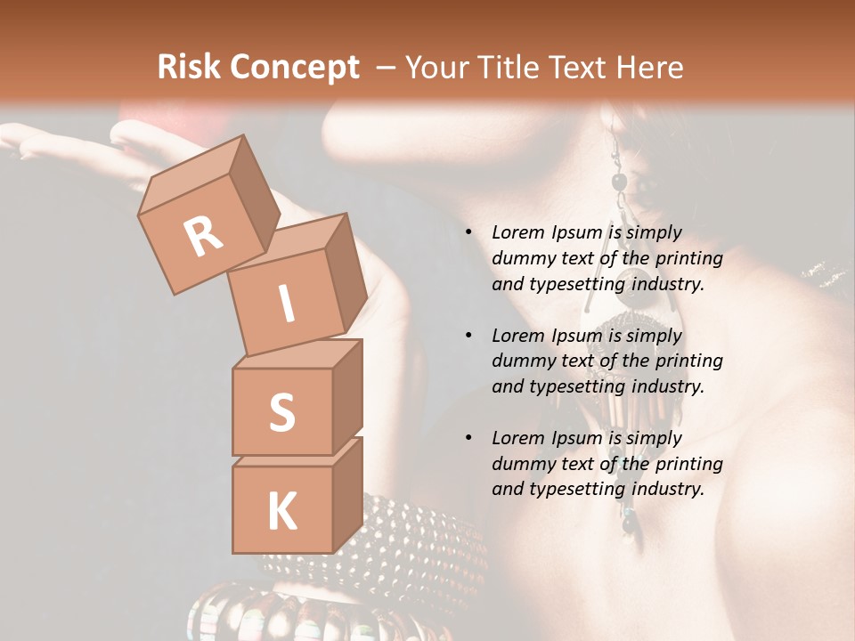 Vertical Hold Bracelets PowerPoint Template