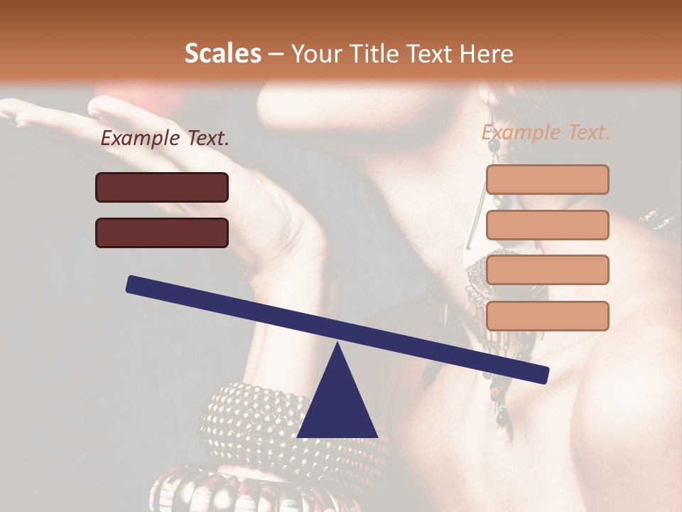 Vertical Hold Bracelets PowerPoint Template