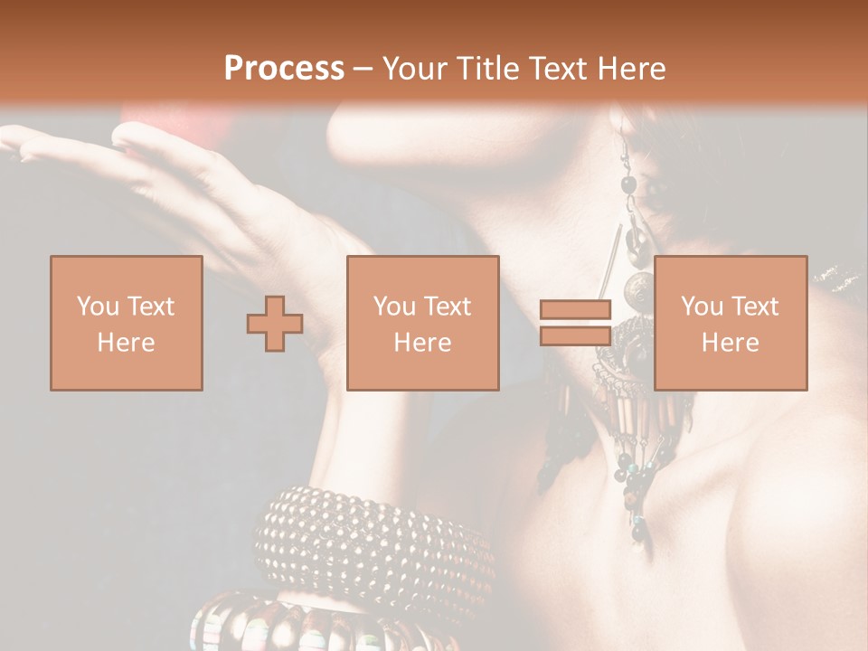 Vertical Hold Bracelets PowerPoint Template