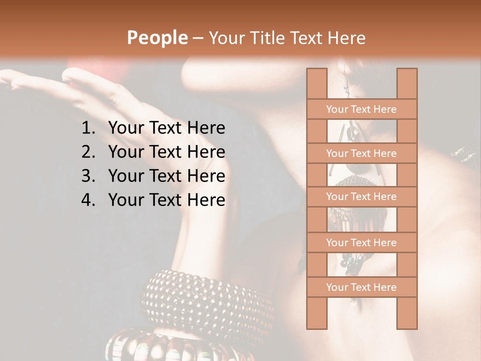 Vertical Hold Bracelets PowerPoint Template