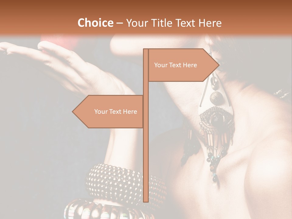 Vertical Hold Bracelets PowerPoint Template