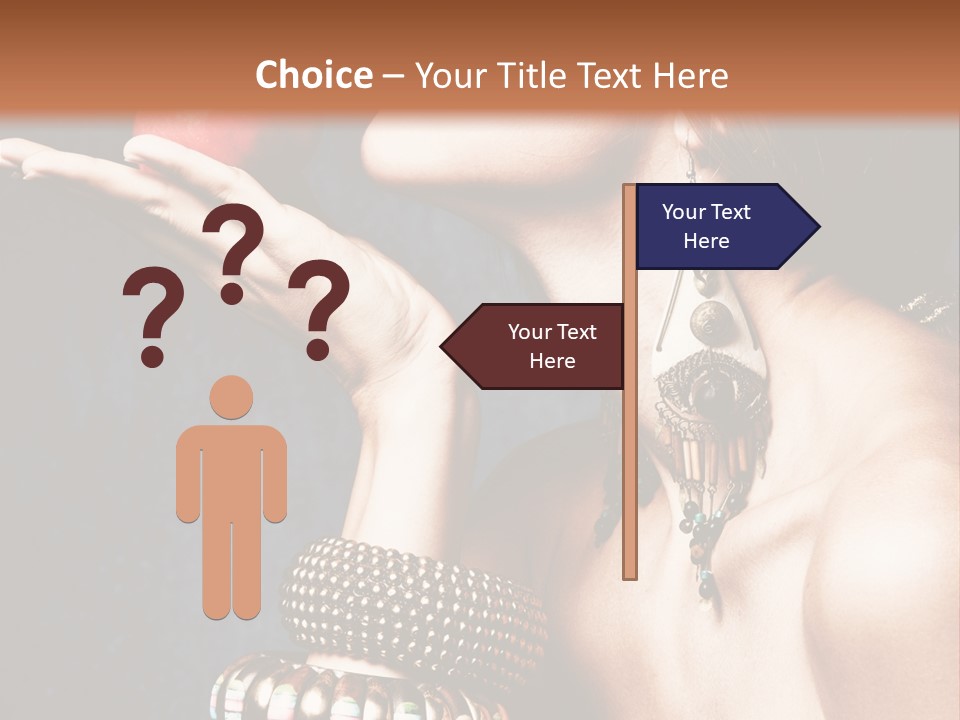 Vertical Hold Bracelets PowerPoint Template