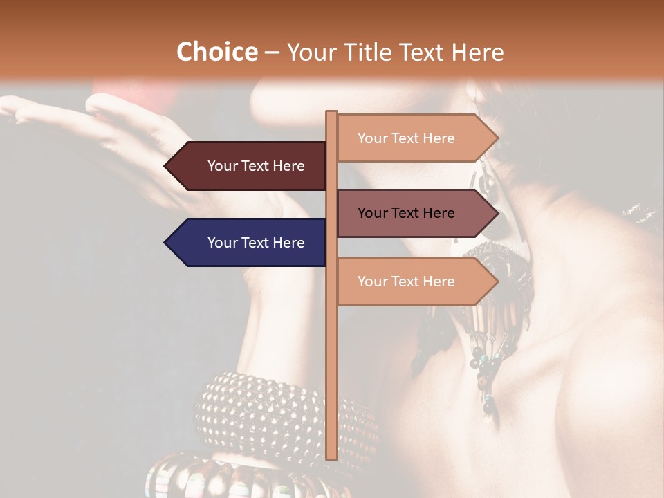 Vertical Hold Bracelets PowerPoint Template
