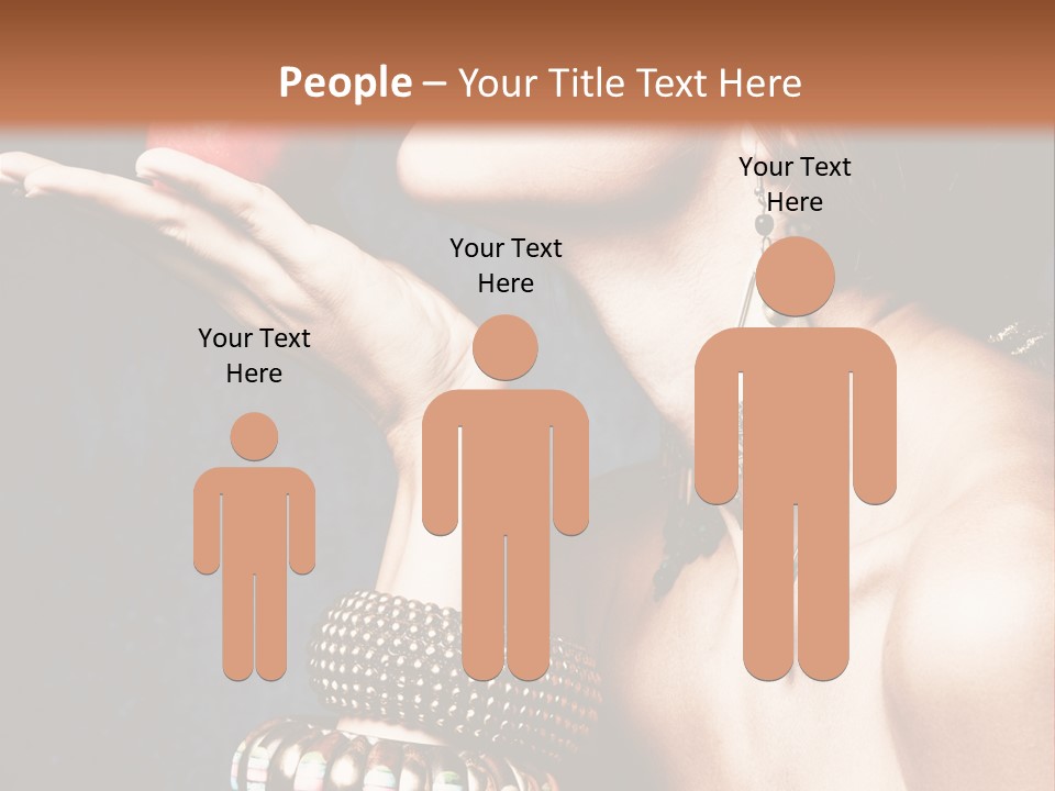 Vertical Hold Bracelets PowerPoint Template