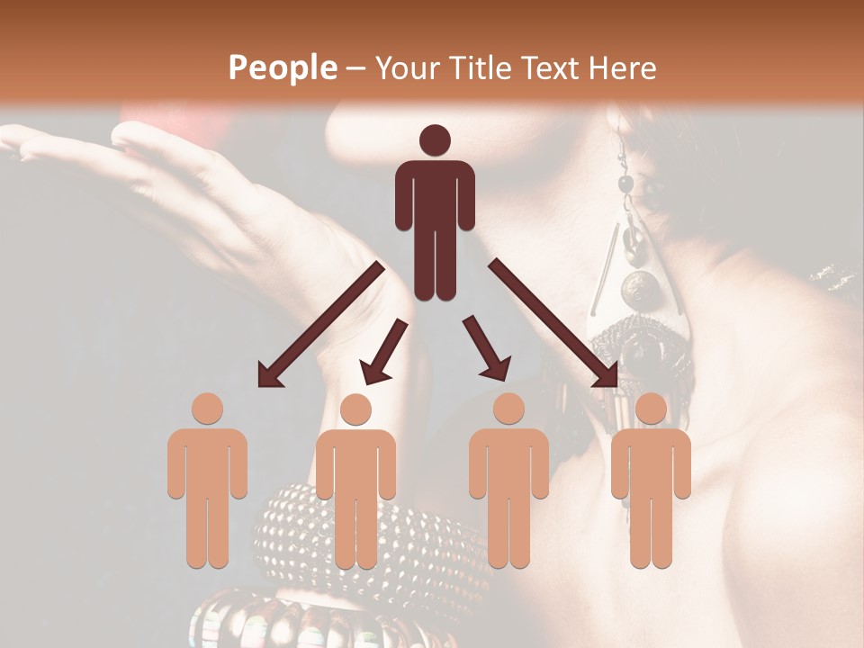 Vertical Hold Bracelets PowerPoint Template