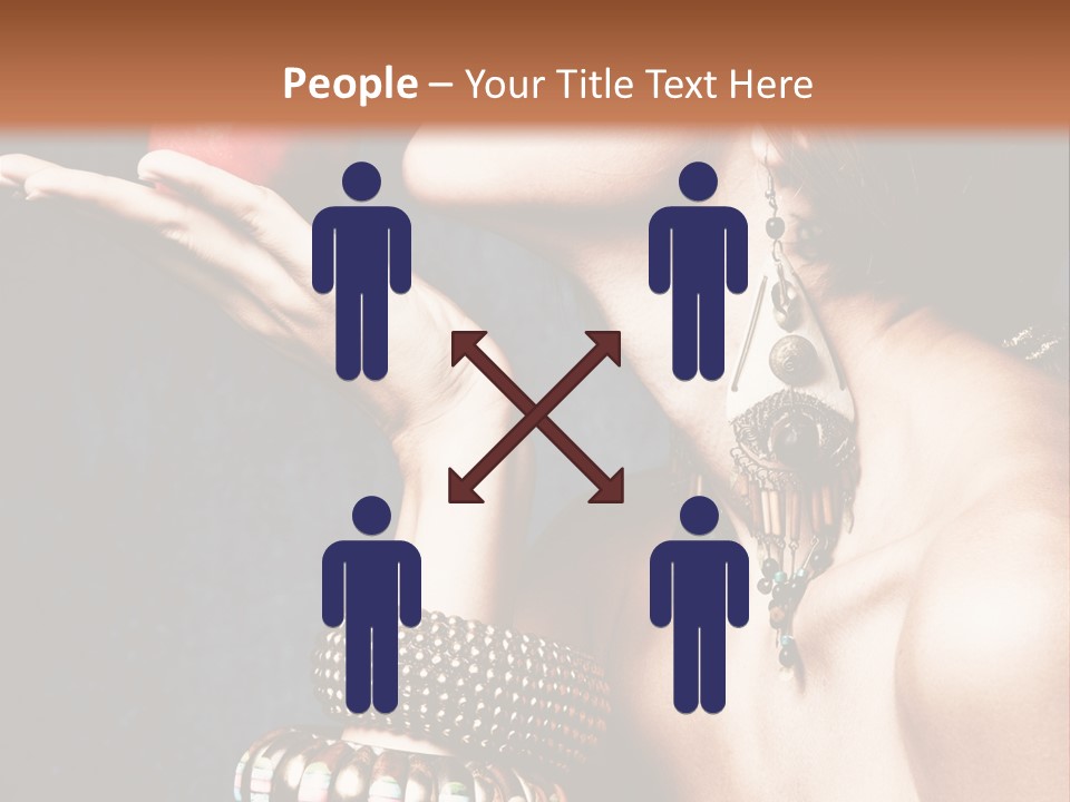 Vertical Hold Bracelets PowerPoint Template