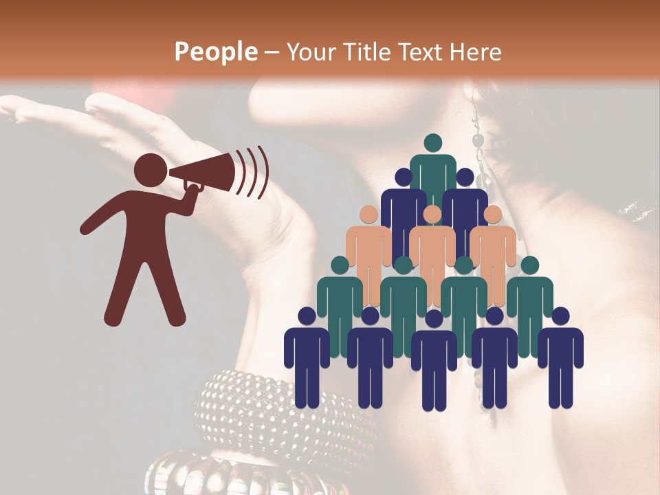 Vertical Hold Bracelets PowerPoint Template