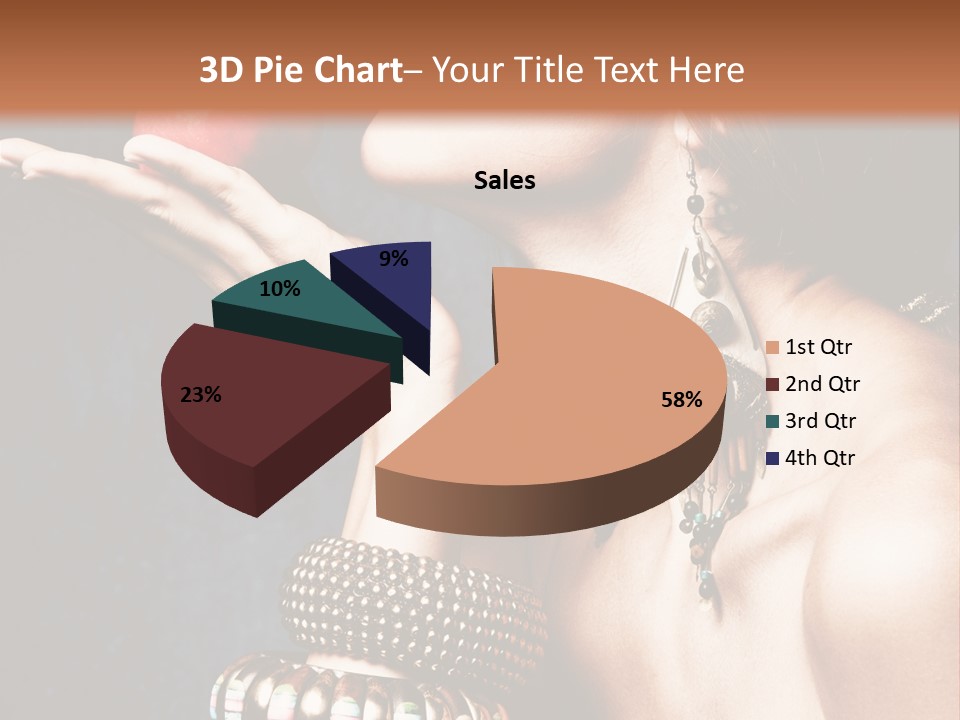 Vertical Hold Bracelets PowerPoint Template