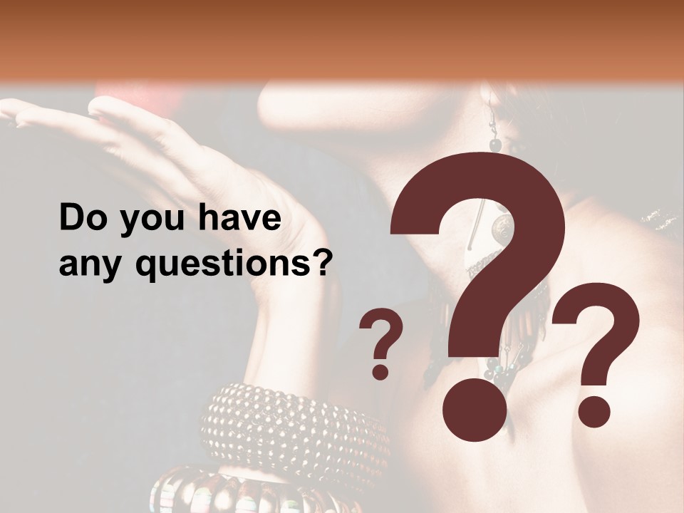 Vertical Hold Bracelets PowerPoint Template