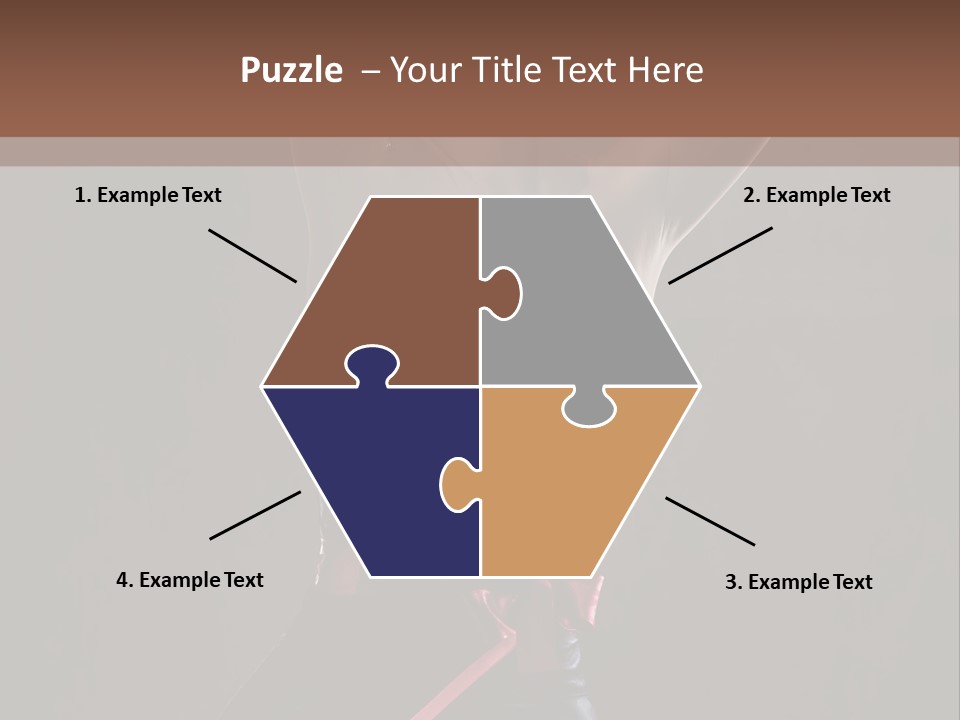 Elegant Cleavage Sitting PowerPoint Template