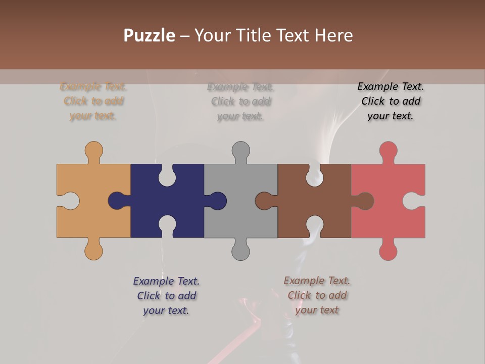 Elegant Cleavage Sitting PowerPoint Template