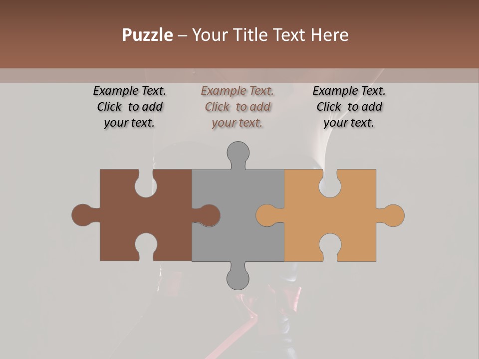 Elegant Cleavage Sitting PowerPoint Template