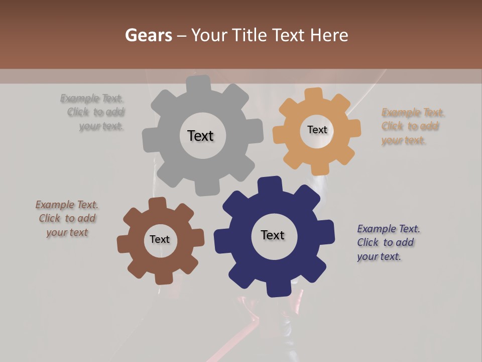 Elegant Cleavage Sitting PowerPoint Template