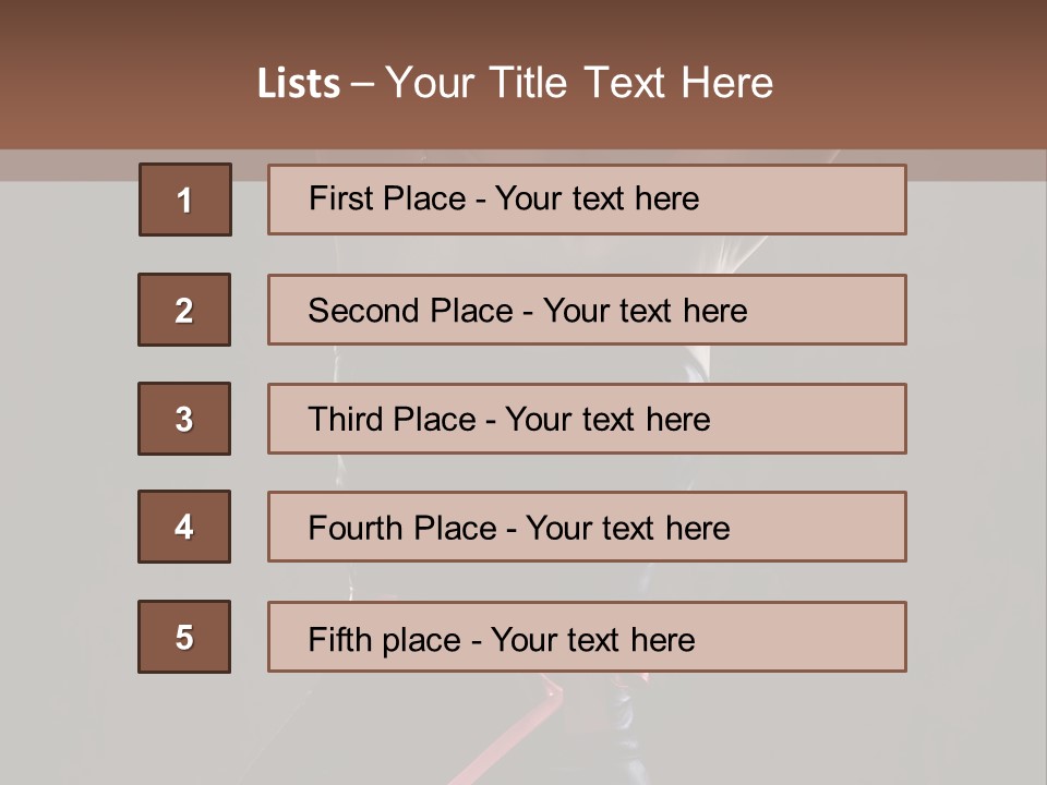 Elegant Cleavage Sitting PowerPoint Template