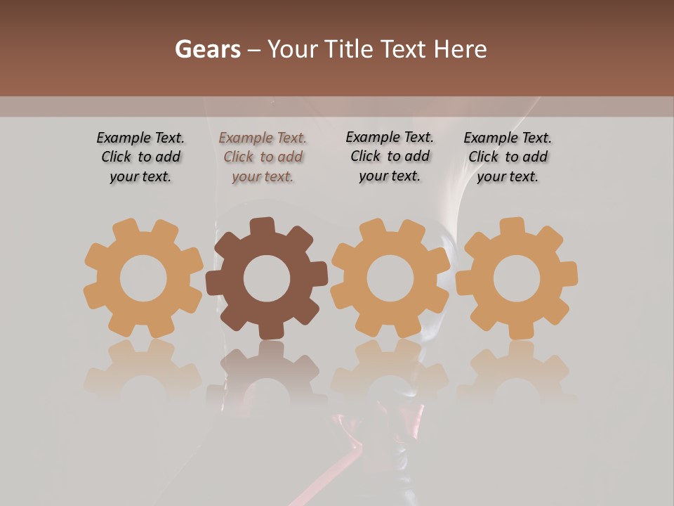 Elegant Cleavage Sitting PowerPoint Template