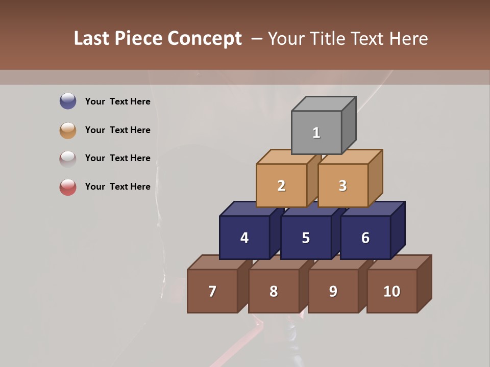 Elegant Cleavage Sitting PowerPoint Template