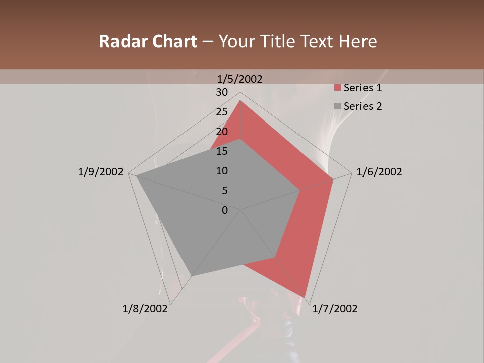 Elegant Cleavage Sitting PowerPoint Template