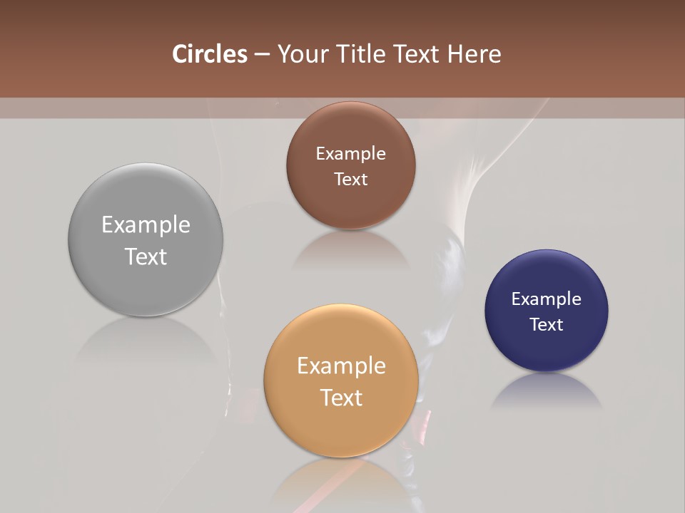 Elegant Cleavage Sitting PowerPoint Template