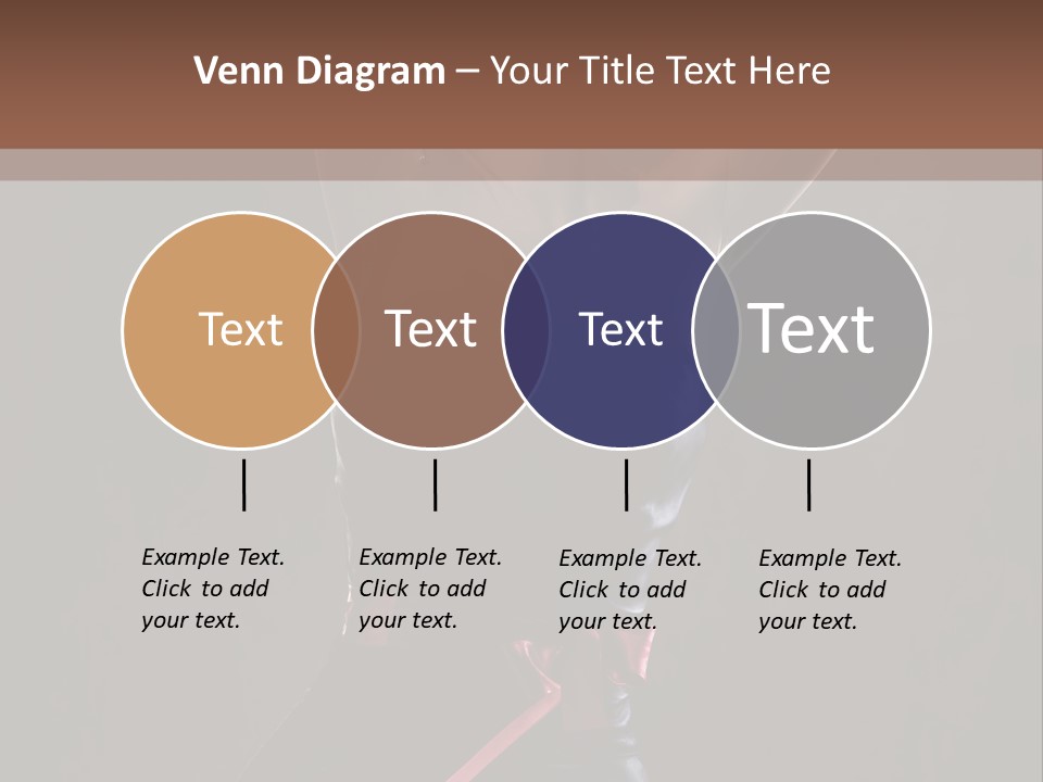 Elegant Cleavage Sitting PowerPoint Template