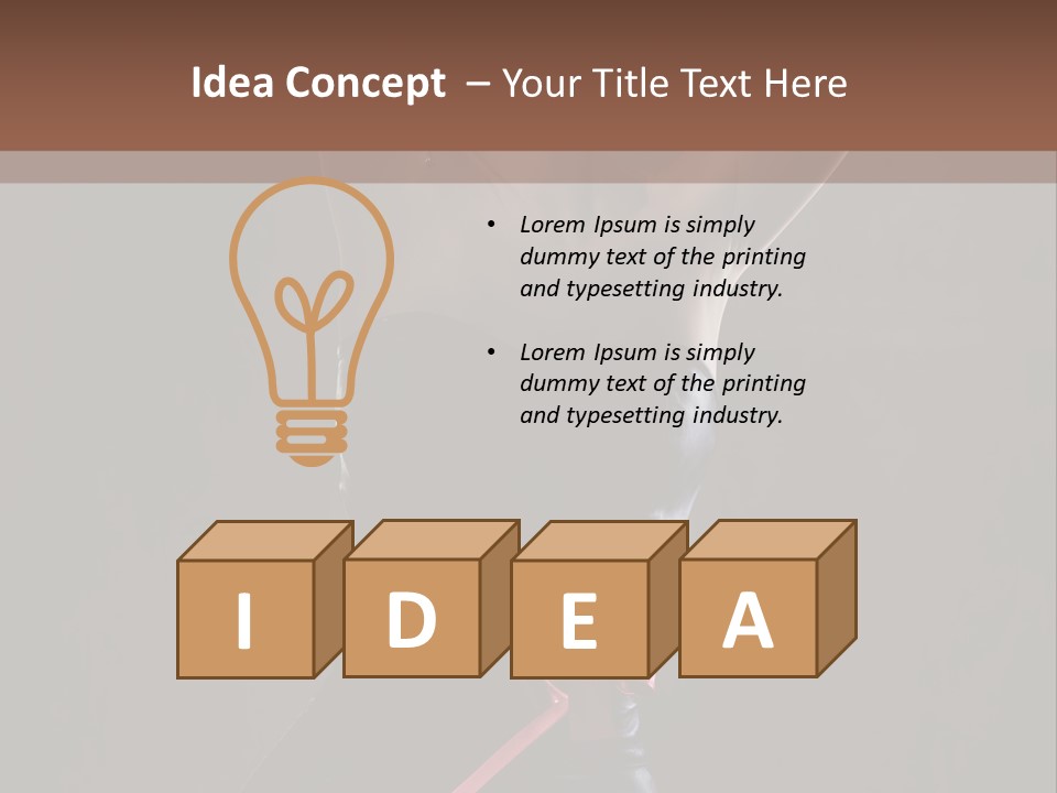 Elegant Cleavage Sitting PowerPoint Template