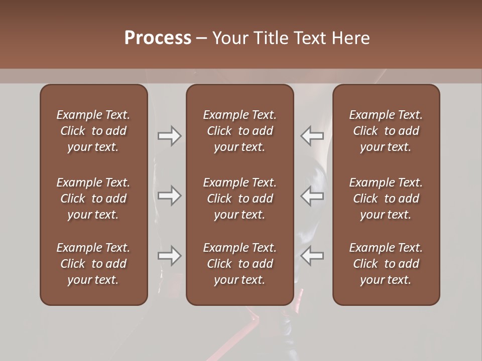 Elegant Cleavage Sitting PowerPoint Template