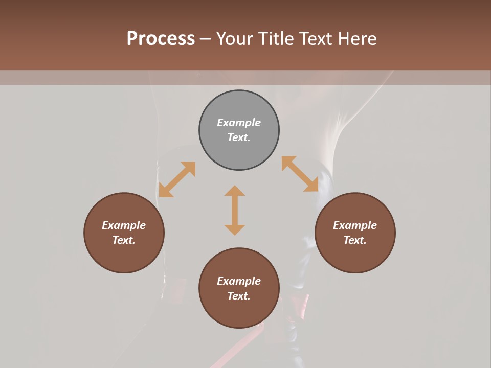 Elegant Cleavage Sitting PowerPoint Template