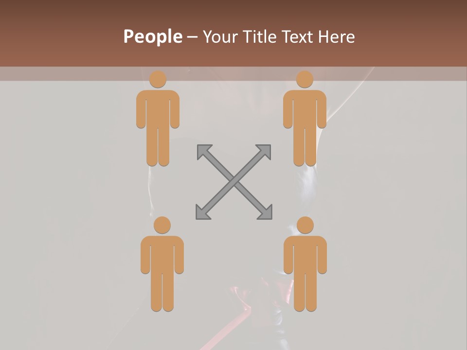 Elegant Cleavage Sitting PowerPoint Template