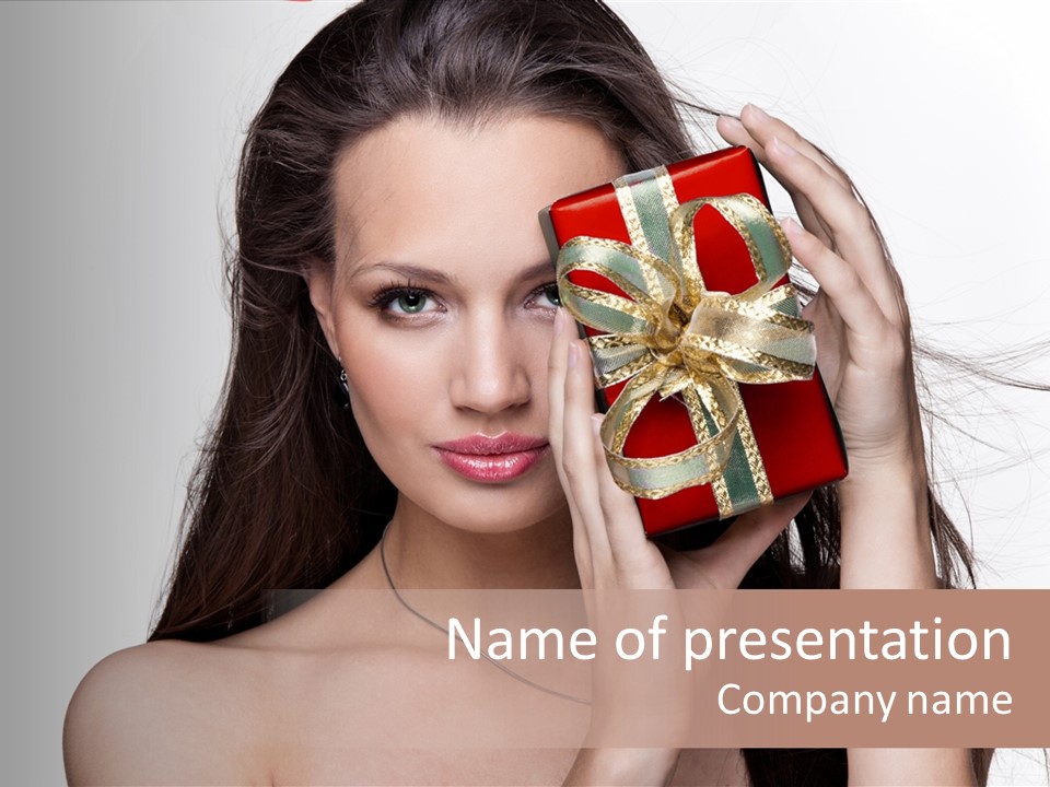 Surprise Gift Cold PowerPoint Template