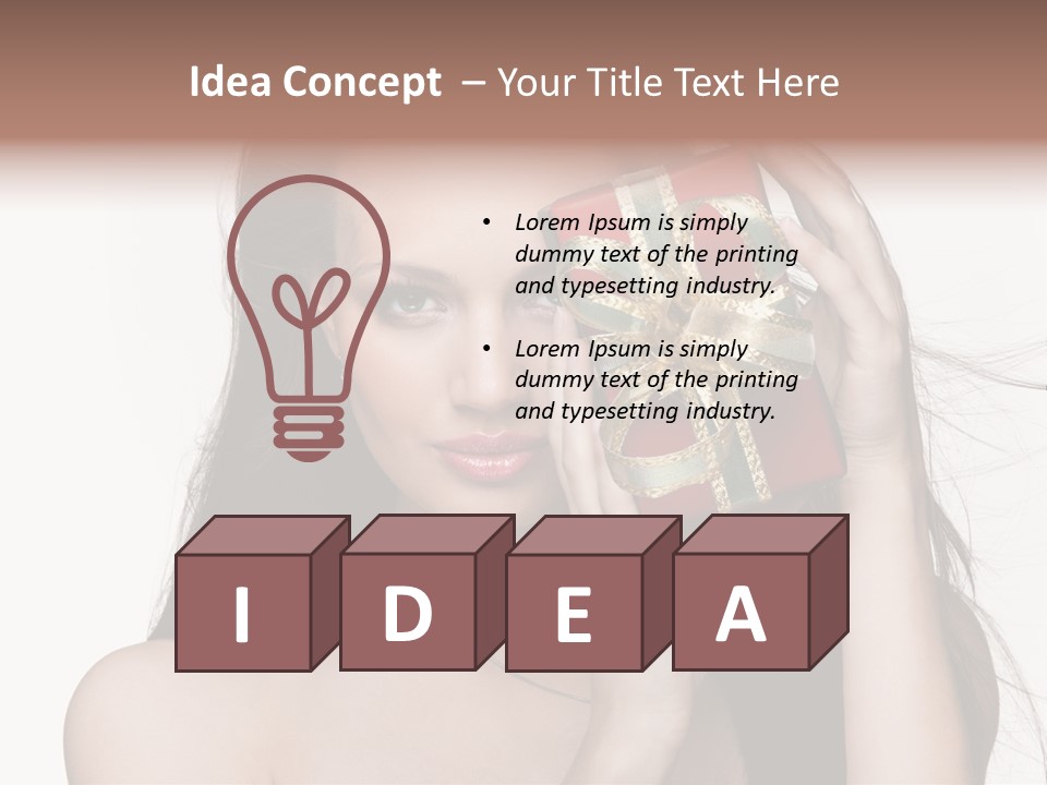 Surprise Gift Cold PowerPoint Template