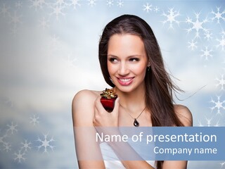 Laugh Woman New PowerPoint Template