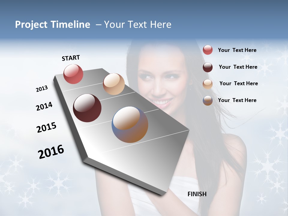 Laugh Woman New PowerPoint Template
