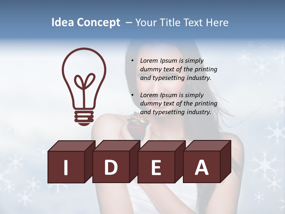 Laugh Woman New PowerPoint Template