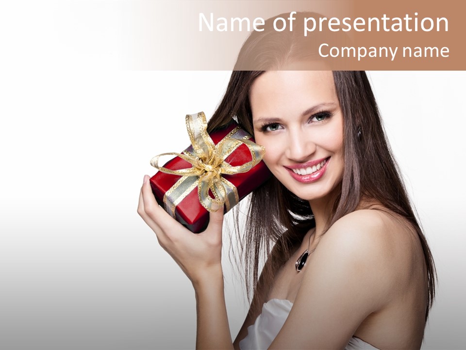 Wearing White Winter PowerPoint Template