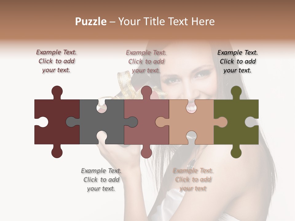 Wearing White Winter PowerPoint Template