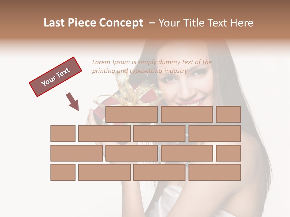 Wearing White Winter PowerPoint Template