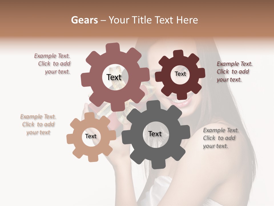 Wearing White Winter PowerPoint Template